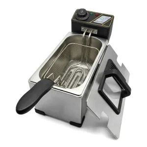 Kitchen Equipment Stainless Steel Adjustable Thermostat Control Non Stick Cooking Surface for Home Electric Deep Fryers