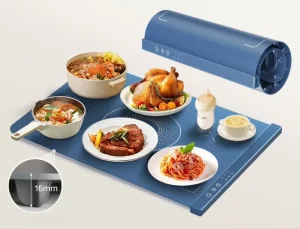 Kitchen Fast Heating Portable Foldable Silicone Food Warming Mat Electric Hot Plate Keep Food Warm Easy Clean