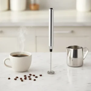 Kitchen Gadget Eco Friendly Whisks Handheld Battery Powered Electric Beater Milk Frother for Coffee & Tea Portable Mini Blender