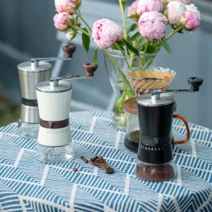 Kitchen Gadgets Coffee Tea Tools Coffee Bean Grinder Large Capacity Hand Manual Burr Coffee Grinder for Household