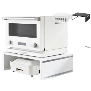 Kitchen Microwave Oven Ferroalloy Countertop Storage Shelf No Installation Required Household Minimalist Small Appliance Support