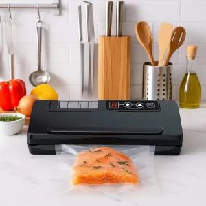 Kitchen Mini Food Vacuum Sealer with Powerful Suction Low Noise Large Capacity for Food Preservation