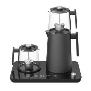 Kitchen Modern Appliance 2.7L Double Layer Stainless Steel Kettles Glass Tea Pot Temperature Control Electric Kettle Set