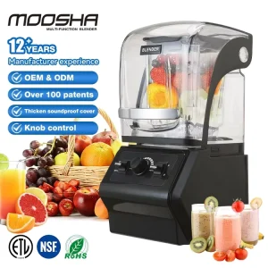 Kitchen NSF 1.5L 2L Electric Smoothie Juicers 1500W 2200W Knob Heavy Duty Commercial Blender