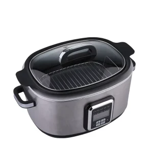 Kitchen Portable 10 in 1 Electric Multi Slow Cooker with Stew Sear Stove Top Oven Steamer Function