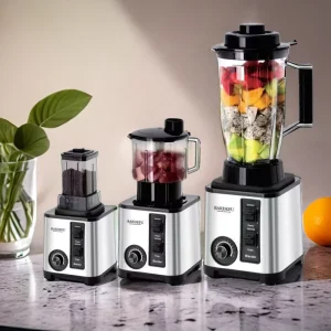 Kitchen SILVER CREST BARDEFU 9500W 3L Stainless Steel Professional Commercial Mixer Heavy Duty Blender 3 in 1