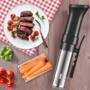 Kitchen Slow Cookers Sous Vide Programmable Cooking Machine 1100W Black Electric Plastic Touch Screen 20 Free Spare Parts