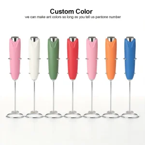 Kitchen Tools & Gadgets Custom Logo Coffee Mixer Portable Blender Milk Frother With Stand