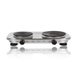 Kitchen Use Double Hot Plate Stove 1000W Electric Hot Plate Portable 2 Burner Hot Plate
