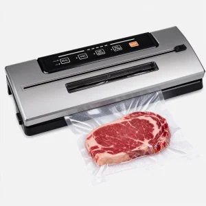 Kitchen Vacuum Sealer Machine for Dry Moist Food Sealer Preservation Compact Built in Cutter Food Vacuum Packing