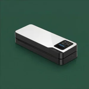 Kitchen Vacuum Sealer for Household Food Storage with Cutter and Drip Tray Electric Vacuum Sealing Machine