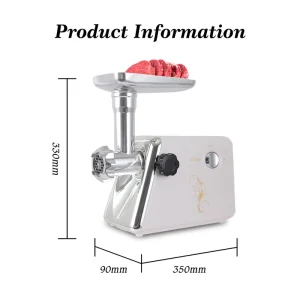 Kitchen Ware G38 Home Use High-Speed Multi-Purpose Meat Grinder & Slicer Low Energy Minced Meat Blender Mincer