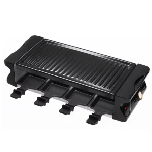 Korea Popular Electric Barbecue Grill Commercial Raclette Grill Electric Griddle With 4 Hand Pan