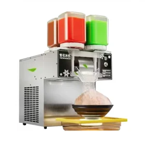 Korean Bingsu Ice Crusher Snow Maker Ice Slush Snowflake Shaving Machine Shaved Ice Cream Flake Making Snowmaker for Shop