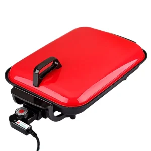 Korean Multifunctional Nonstick Electric BBQ Grill Maifanite Skillet Adjustable Thermostat Indoor Teppanyaki Griddle for Steak