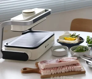 Korean Smokeless Electric Grill Steamer Dual-Plate Deodorizing Far-Infrared Heater for Home Use