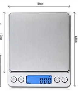 LCD Digital ABS Battery Powered Kitchen Scale with Tare Function 5kg 0.1g for Cooking Baking Jewelry