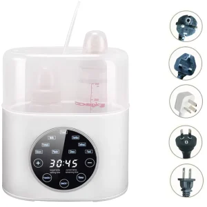 LCD Real time Display Fast Warming Smart Portable Baby Bottle Heater Nipple Pacifier Sterilizer Bottle Warmer Baby Food Steamer