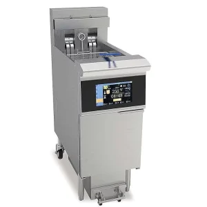 LCD Touchscreen Commercial Electric Stainless Steel 304 Open Deep Fryer with 21.5L Capacity and 14.3KW Power for Fried Chicken