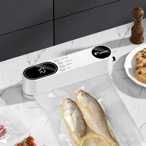 LED Digital Display Household Mini Portable Small Manual Plastic Seal Bag Heat Sealer Hot Sealing Machine Vacuum Food Sealers