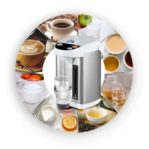LED Display Smart Electric Stainless Steel Thermo Air Pot with Quick Heating for Large Families and Hotel Kitchens