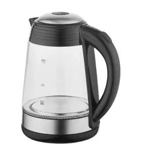 LED Light Manual Control Stainless Steel 1.7L Household Electric Kettle