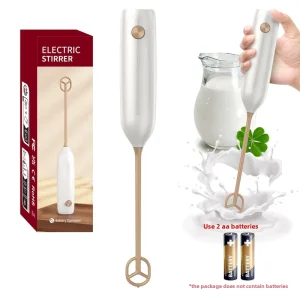 Labor Saving Non Caking Hand Held Plastic PP Milk Frother Electric Mixer Stirring Rod 3V Modern Minimalist Design