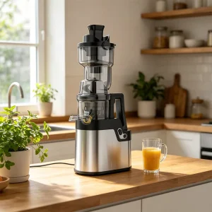 Large 135mm Feed Chute Slow Juicer 250W High Power with 1.5L Large Capacity Cold Press Juicer for Whole Fruits Vegetables