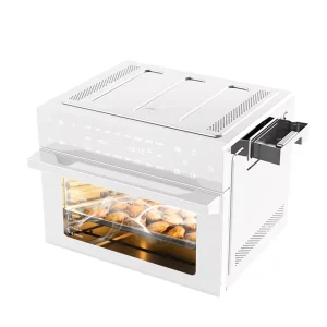 Large 30L Digital Toaster Oven Air Fryer Steam Bake Oil Free 360° Hot Air Circulation Electric RV Toaster