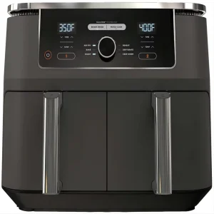 Large Air Fryer Oil Free Dual Baskets Knob Control Air Fryer Oven Double Pot Electric Smart Air Fryer