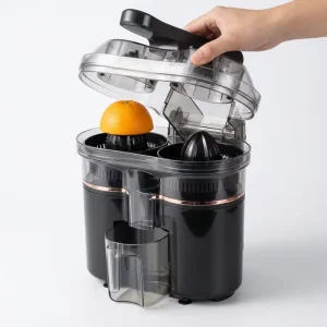 Large Capacity 1.5L Electric Orange Juicer Machine Plastic Citrus Squeezer with 2 Cones Factory MOQ 500