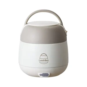 Large Capacity 1.8L Electric Lunch Box Automatic Portable Food Warmer Stainless Steel Detachable Heating Bowl for Car Outdoor