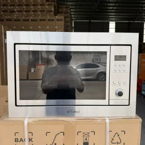 Large Capacity 30L Built-in Microwave Oven with Grilling Stainless Steel Silver Color 900W Power Support Defrost Combi Auto Menu