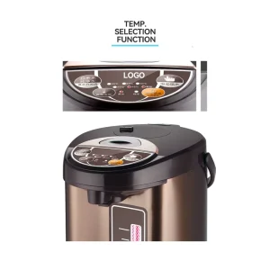 Large Capacity 5.0L 304 Stainless Steel Electric Thermos Pot Auto Pump 700-800W Household and Commercial Hotel Use Thermal Airpot
