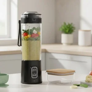 Large Capacity 700Ml Automatic Push Button Portable Blender for Shakes Smoothies Ice Crusher USB Rechargeable Household Outdoor