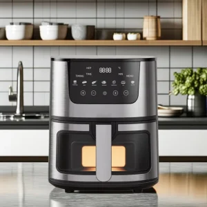Large Capacity 7L Automatic Household Air Fryer Oven Visual Stainless Steel Digital Intelligent Baking Cooking Multifunctional
