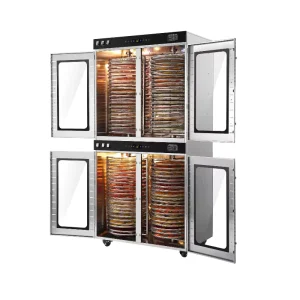 Large Capacity 80 Rotate Trays Stainless Steel Commercial Food Dryer Commercial Fruit and Vegetable Dehydrator