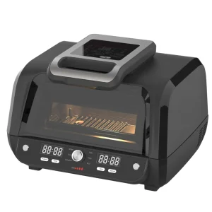 Large Capacity Air Fryer Multifunctional Electric Oil Free Hot Air Fryer Oven with Digital Touch Screen for Home Kitchen