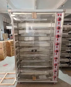 Large Capacity Commercial Electric Chicken Rotisserie Oven 6 Steams Roast Fast Food Restaurant Use Stainless Steel