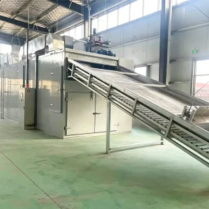 Large Capacity Continuous Mesh Belt Stainless Steel Electric Dehydrator Hot Air Hemp Biomass Dryer for Fruit Vegetable