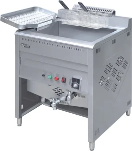 Large Capacity Electric Floor standing Commercial Stainless Steel 9KW Oil water Separation Deep Fryer