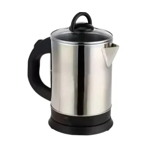 Large Capacity Electric Kettle Portable Hot Water Pot with Glass Cover and Stainless Steel Shell for Home Use
