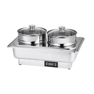 Large Capacity Electric Steamer Pot Multiple Layers Smart Buffet Set Catering Restaurant Rapid Heating CommercialSteam Cooker
