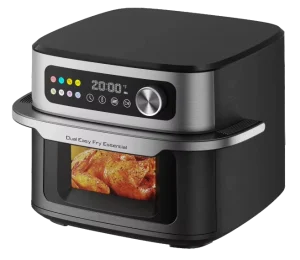 Large Capacity Single Basket Smart Digital Air Fryer Oven with Removable Baking Tray for Easy Cleaning