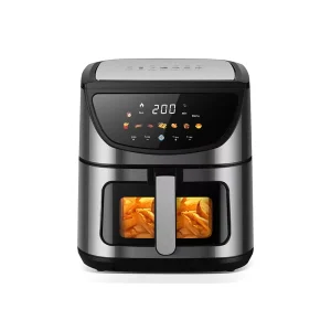 Large Capacity Stainless Steel Visual Air Fryer Oven 8L Deep Fryer Household Kitchen Appliance Electric