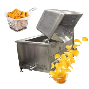 Large Commercial Automatic Deep Fryer Stainless Steel Industrial Food Frying Machine for Snack Processing Factory