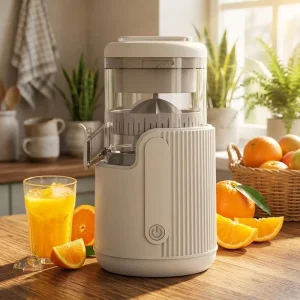 Large Diameter Orange Juicer Juice and Pulp Separator Home Tea Shop Vegetable Fruit Juicing Machine for Kitchen Use
