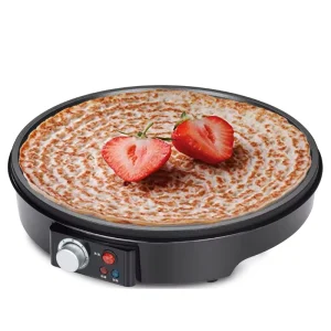 Large Size Household Multi function Pancake Crepe Maker Auto Thermostat Control Non Stick Coating Dutch Support Portable