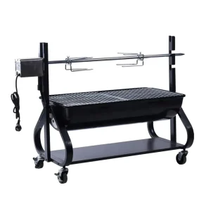 Large Steel Pig Lamb Chicken Charcoal Barbecue Grill Rotisserie