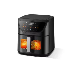 Large-capacity Stainless Steel Visual High Quality Air Fryer Oven 8L Deep Fryer Household Kitchen Appliance Electric